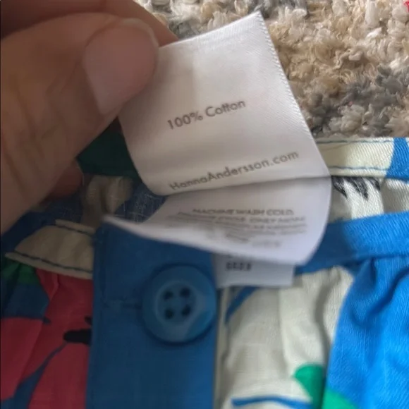 *Hanna Andersson Floral Blue Dress - Picture 4 of 4